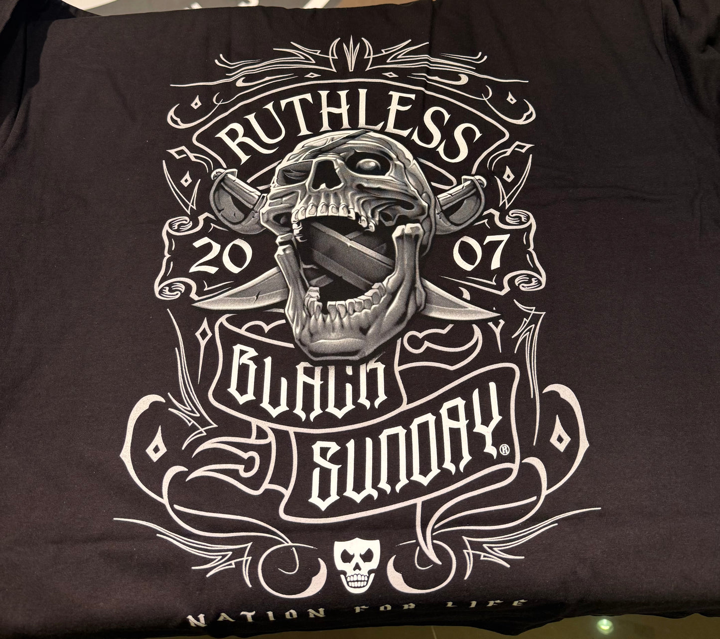 Black Sunday T-Shirt Skull Ruthless