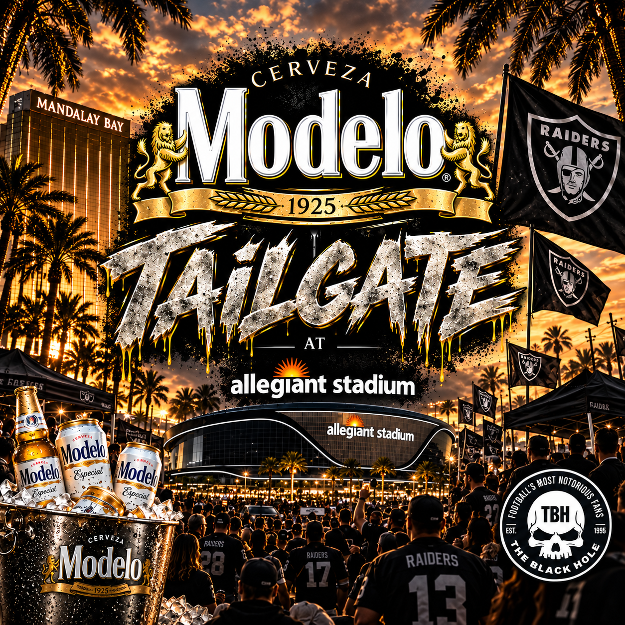 <span>The Modelo Fan Experience: </span>
The Ultimate Raider Tailgate Party