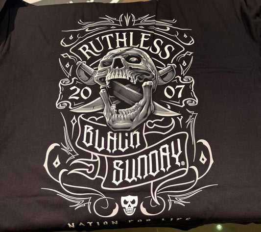 Black Sunday T-Shirt Skull Ruthless
