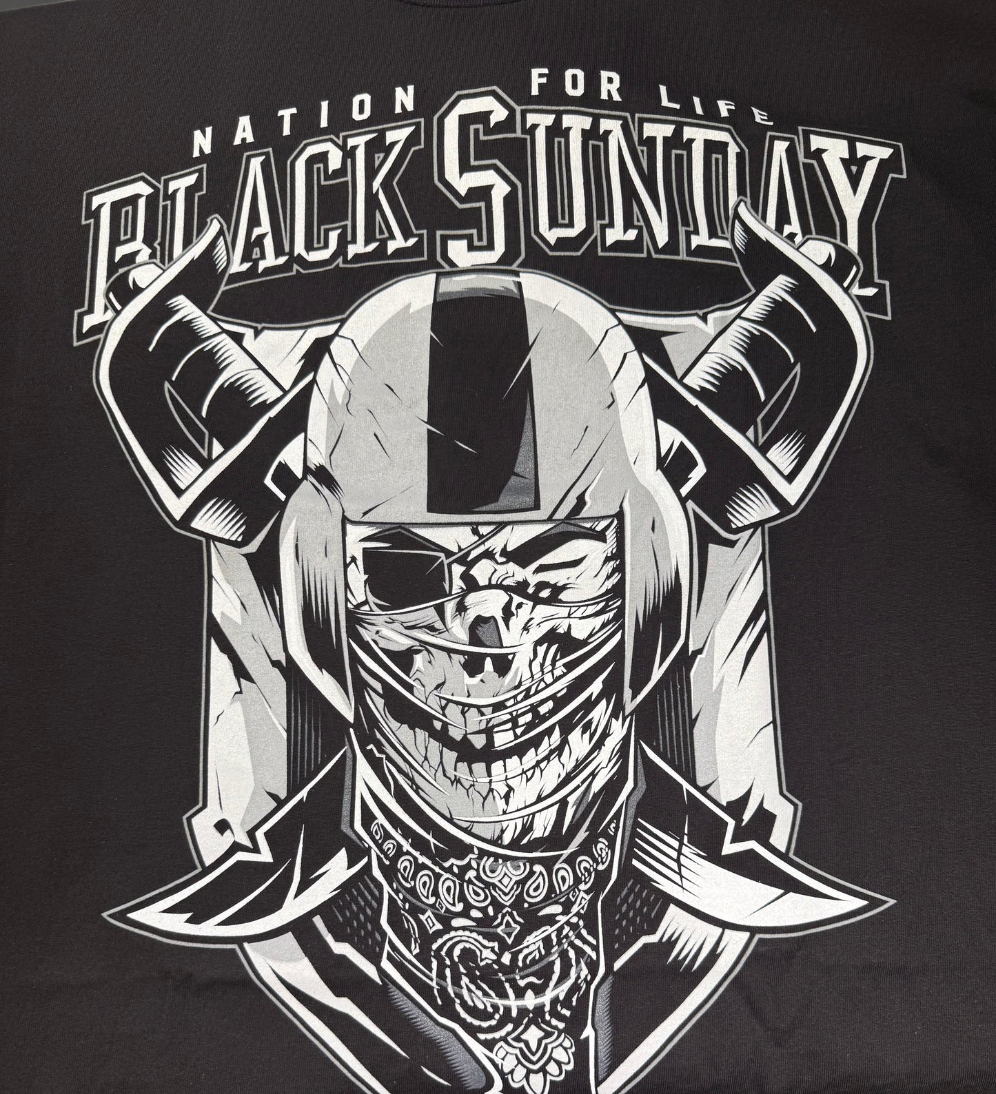 Black Sunday T-Shirt Skull Helmet