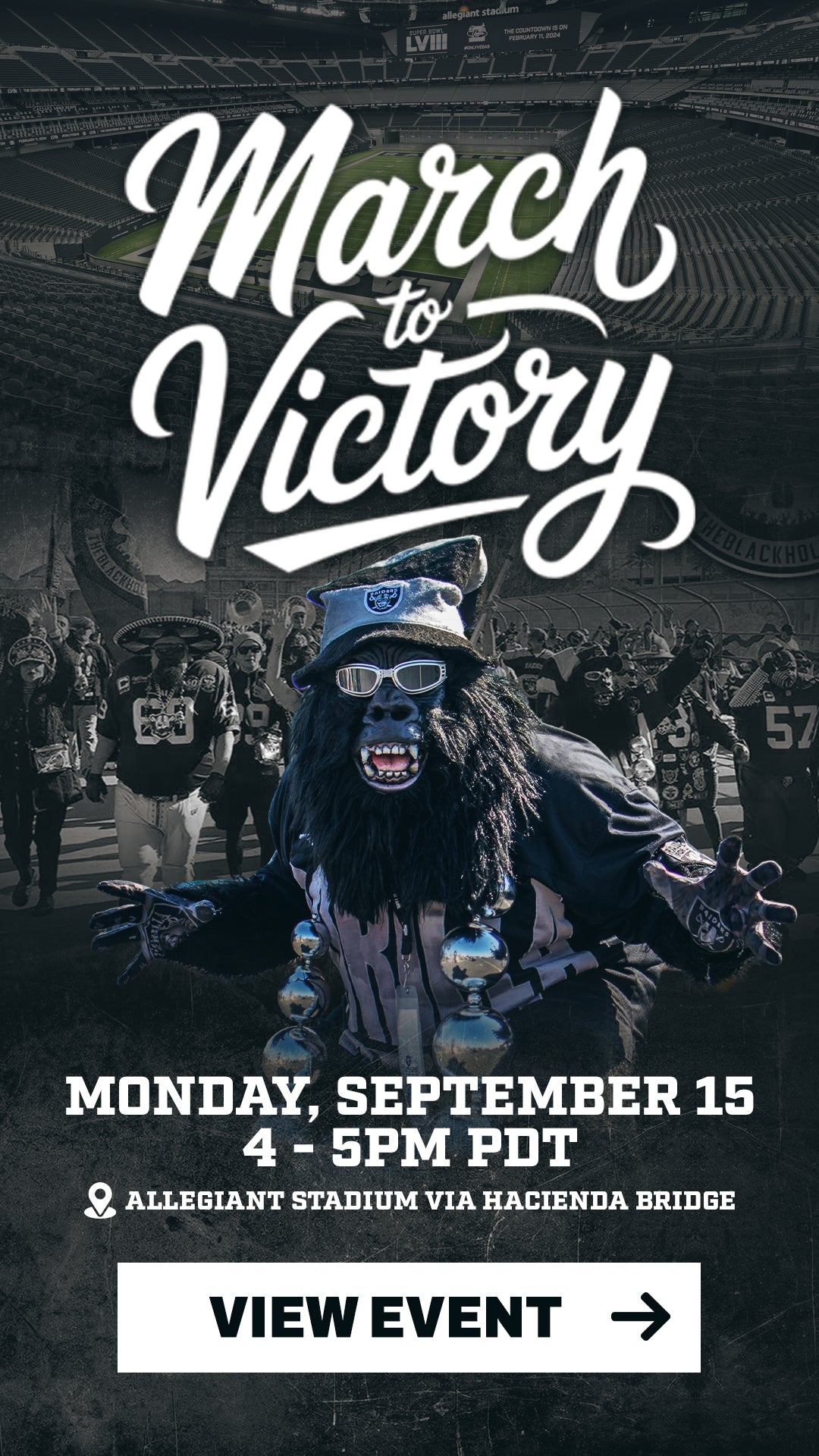 The March to Victory: The Black Hole’s March to Allegiant Stadium