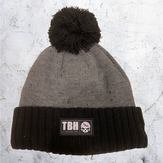 TBH Beanie - Black and Silver