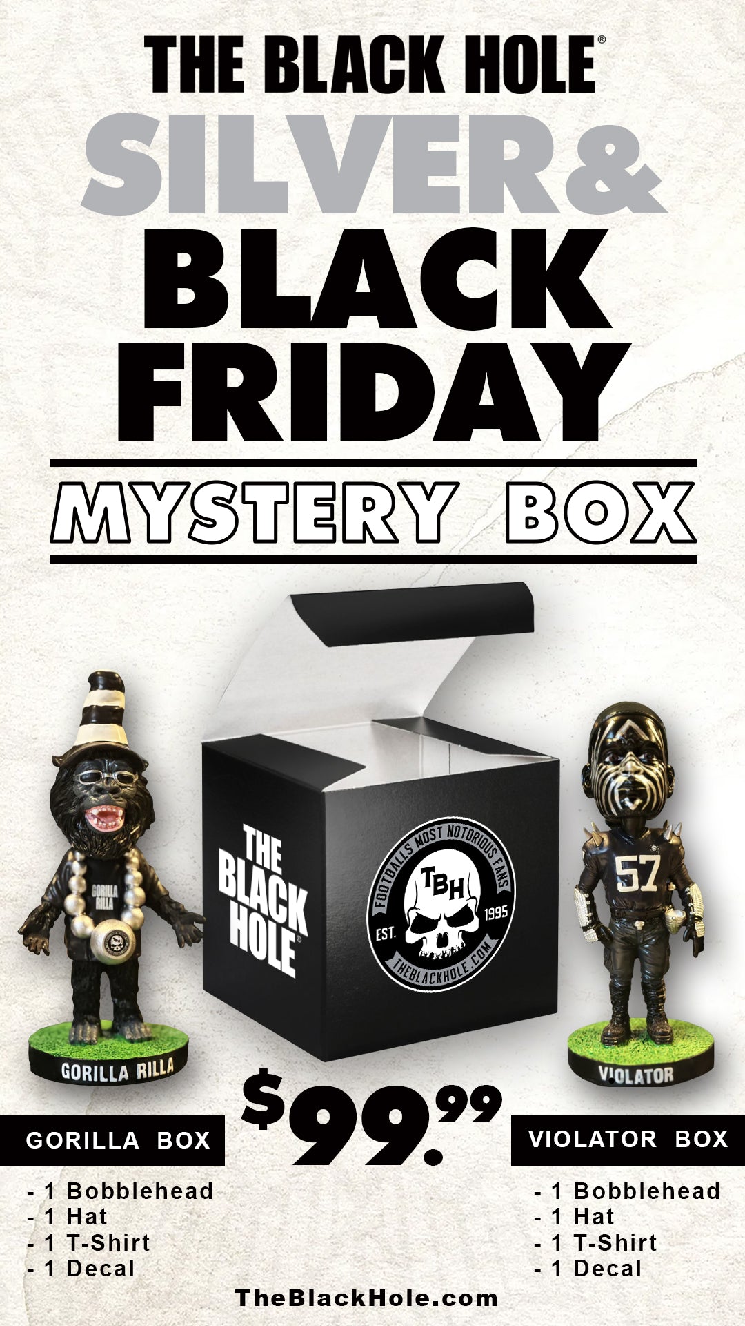 Silver & Black Mystery Box